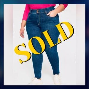 Lane Bryant High Rise Indigo Jeans- Short